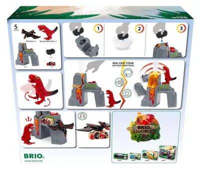 Produktbild von Dinosaurier-Vulkan mit Ausbruchsfunktion BRIO 63609200
