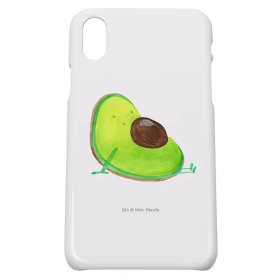 Produktbild von Mr. & Mrs. Panda Iphone 10 Handyhülle Avocado Schwangerschaft - Weiß - Geschenk, Cover, X, Hülle, Liebe, Baby, Schwanger, Handy, Babyshower