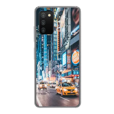 Produktbild von MuchoWow® Handyhülle Schutzhülle Hülle für Samsung Galaxy A03s New York bei Nacht Silikon Softcase Handy Hülle - Schutz