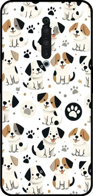 Immagine prodotto di Smartphonica Custodia per telefono adatta per Oppo Reno2 Z con stampa di cani - TPU cover posteriore design cane