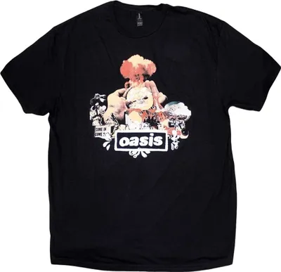 Obrázek produktu pro Oasis Atomic Collage Black 2XL Tričko