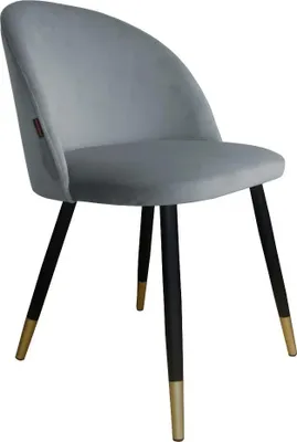 Obrázek produktu pro CLAUDINE 1 VELVET GOLD šedá židle