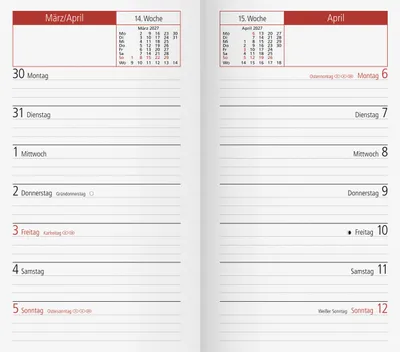 Produktbild von 2027 rido/idé PlankalenderTM151W/1SErsatzkalender