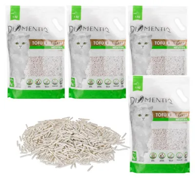 Zdjęcie produktu dla DIAMENTIQ Tofu Neutral Ultra clumping - żwirek roślinny - 4x4kg