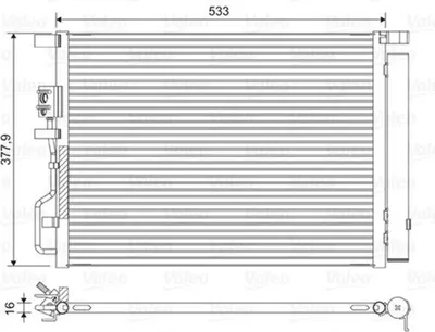 Produktbild von VALEO 822612 Kondensator Klimaanlage Klimakondensator für HYUNDAI Tucson (TL, TLE) +Trockner