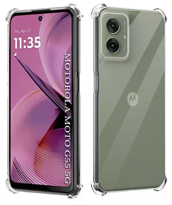 Obrázek produktu pro Techsuit Nárazuvzdorný zadní kryt pro Motorola Moto G55 - Transparentní
