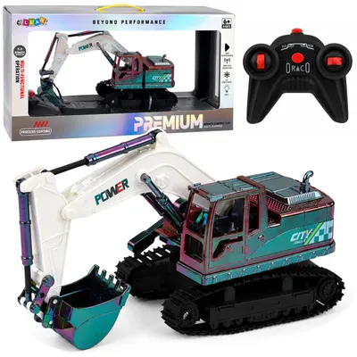 Immagine prodotto di Escavatore cingolato RC con braccio mobile e luci 1:14