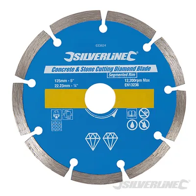 Produktbild von Silverline 633624 Diamanttrennscheibe für Stein und Beton