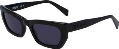 Produktbild von Elegante schwarze Damen-Sonnenbrille mit tropfenförmigem Design