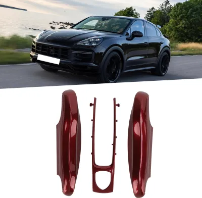 Obrázok produktu pre Ochranné puzdro na diaľkový ovládač k autu, 3 diely, náhrada za Cayenne Panamera 911 TaycanRed