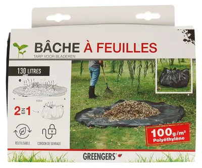 Image de Sacs pour déchets de jardin, bâche pour collecter les feuilles, diamètre 220 cm, marque Abdec