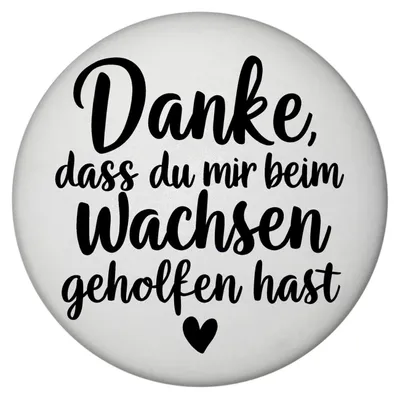 Produktbild von Dankeschön Magnet mit Herz und Spruch