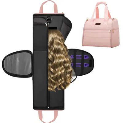 Produktbild von Aufbewahrungstasche für bis zu 3 Perücken mit Haarstyling-Organizern