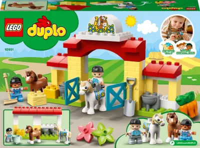 Obrázok produktu pre LEGO DUPLO Stajňa s poníkmi, Stavebnica, 2 rok / roky, Plast, 65 kusov, 857 g