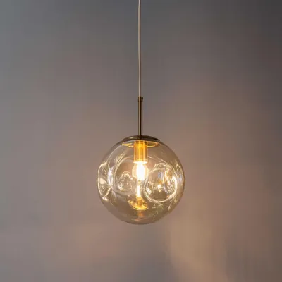 Produktbild von KOSILUM - Hängeleuchte, Metall und Glas - Bernstein - Nourot