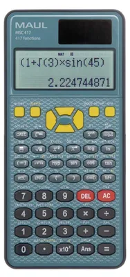 Zdjęcie produktu dla MAUL Naukowy kalkulator biurkowy MSC 417 Wyświetlacz LCD Bateria słoneczna 16,1 x 8,5 x 2,1 cm czarny