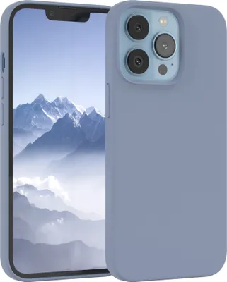 Produktbild von EAZY CASE Silikonhülle für Apple iPhone 13 Pro Silikon Backcover Schutz in Blau