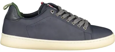 Produktbild von Blauer Herrensportschuh mit Schnürsenkeln und kontrastierenden Details