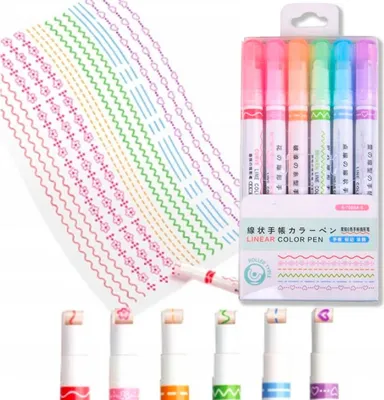 Produktbild von Marker Marker Stifte Marker Stifte Muster Marker Farben Mix Set Von 6Pcs