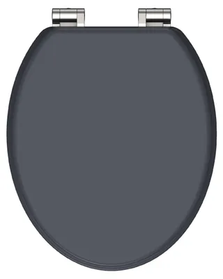 Produktbild von SCHÜTTE MDF WC Sitz SPIRIT ANTHRAZIT, Toilettendeckel mit Absenkautomatik und Holzkern, Klobrille, Toilettensitz