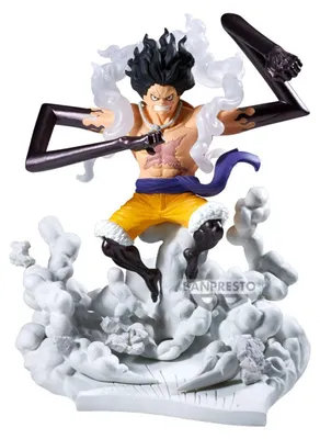 Productafbeelding van Eén stuk bestaande figuur van Monkey D. Ruffy, Gear 4, Senkokkei, 15 cm