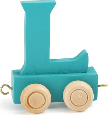 Produktbild von Small Foot Design 10362 'Buchstabenzug bunt' Holz Buchstabe L, türkis (1 Stück)