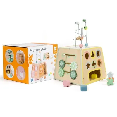 Zdjęcie produktu dla CLASSIC WORLD Drewniana Kostka Edukacyjna Sensoryczna 6w1