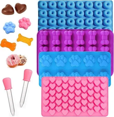 Immagine prodotto di Tappetino da forno in silicone per cani, resistente al calore, antiaderente, per biscotti per cani