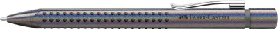 Produktbild von FABER-CASTELL 243911 Kugelschreiber Grip Edition Glam silber Schreibfarbe blau