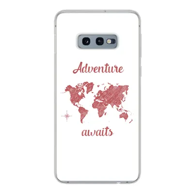Produktbild von MuchoWow® Handyhülle Schutzhülle Hülle für Samsung Galaxy S10e Karte - Sprichwörter - Rosa Silikon Softcase Handy Hülle - Handy