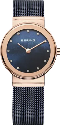 Immagine prodotto di BERING Classic orologio da donna blu scuro/oro rosa 10126-367