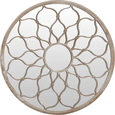 Produktbild von vidaXL Gartenspiegel Sand 40x3 cm Eisen Rund