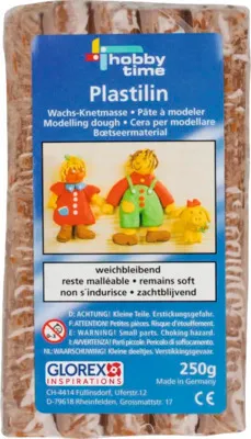 Produktbild von GLOREX 6 8080 107, Modellierton, Braun, Erwachsener & Kind, Junge/Mädchen, 255 g, 6,5 mm