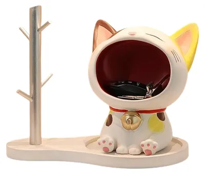 Produktbild von Schlüsselanhänger mit Katzenfigur als Dekoration