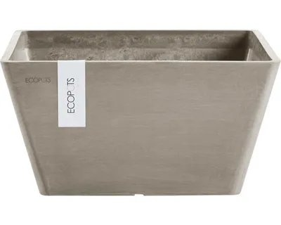 Image de Pot de fleurs Ecopots Berlin 25 - L 25,5 cm x l 25,5 cm x H 13 cm - Intérieur et extérieur