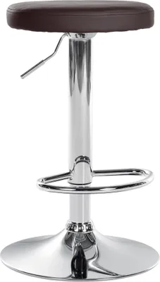 Produktbild von CLP Barhocker Ponte Kunstleder-Bezug braun Gestell Farbe chrom