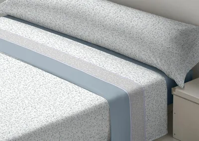 Produktbild von D'Or SEDALINA DARCY Blau Tischtuch-Set Bett 180