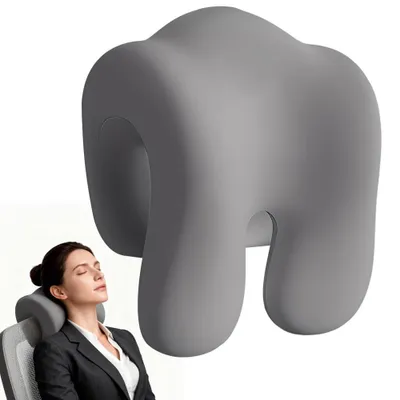 Immagine prodotto di Cuscino ergonomico per sedile da ufficio, realizzato in schiuma viscoelastica, colore grigio, adatto per adulti, ideale per l'ufficio e lo studio