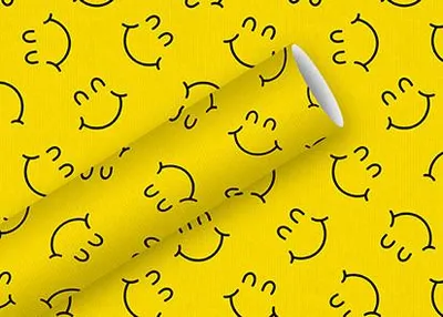 Produktbild von By Nature Geschenkpapier big smile 2 m