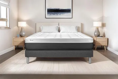 Produktbild von Matratzenset VITAL SOFT 130 x 200 cm Bettrahmen Kit Grau