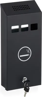 Produktbild von Schwarzer Wandaschenbecher