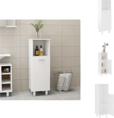 Produktbild von vidaXL Badezimmerschrank Weiß 30x30x95 cm Holzwerkstoff -  Badezimmermöbel-Sets