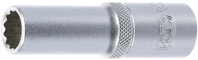 Image de Douille Longue 12 Pans 12,5 mm (1/2) - 13 mm - Précision et Durabilité, Acier, Cliquet 1/2 - D-Work
