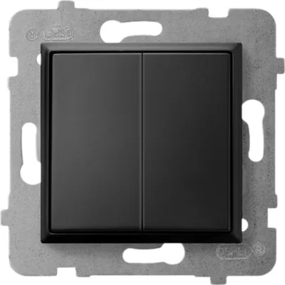 Zdjęcie produktu dla Ospel ŁP-9U/m/33, Czarny, IP20, 250 V, 10 A, 71 mm, 40 mm