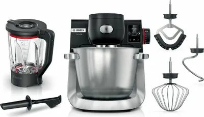 Produktbild von Bosch MUMS6ZS17 Küchenmaschine inklusive, Farbe:Silber/Schwarz