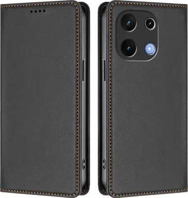 Immagine prodotto di Custodia in pelle per Umidigi Note 100, custodia a libro magnetica in Finto cuoio con supporto - Nero