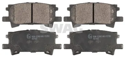 Produktbild von SWAG Bremsbeläge Satz Hinten Bremsklötze für LEXUS RX (MHU3, GSU3, MCU3) 33 10 5442