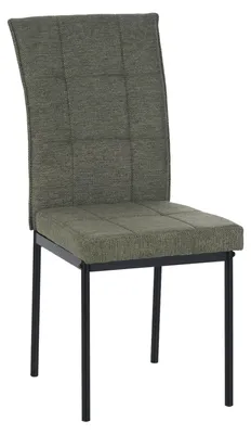 Produktbild von Esszimmerstuhl Matthew Grün mit Karosteppung, hoher Rückenlehne, Sitzhöhe 48 cm, 44x96x61 cm