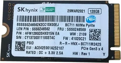 Obrázek produktu pro Lenovo 128GB M.2 2242 PCIe 3.0 x4 SSD disk
