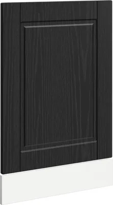 Produktbild von vidaXL Geschirrspülerfront Schwarz Eichen-Optik 45 x 1,5 x 57 cm